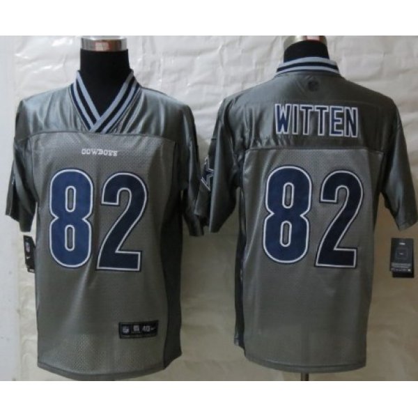 Nike Dallas Cowboys #82 Jason Witten 2013 Gray Vapor Elite Jersey