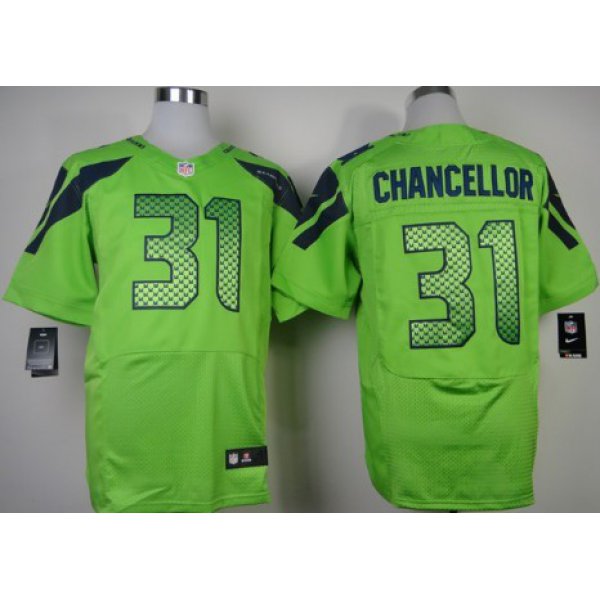 Nike Seattle Seahawks #31 Kam Chancellor Green Elite Jersey