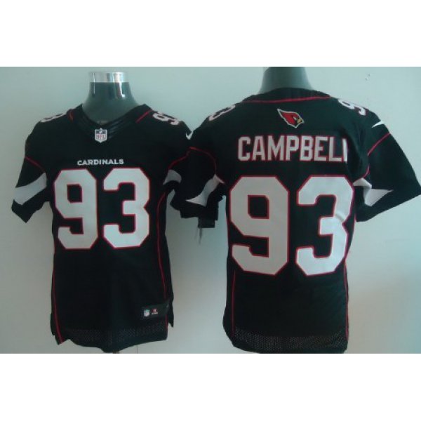 Nike Arizona Cardinals #93 Calais Campbell Black Elite Jersey