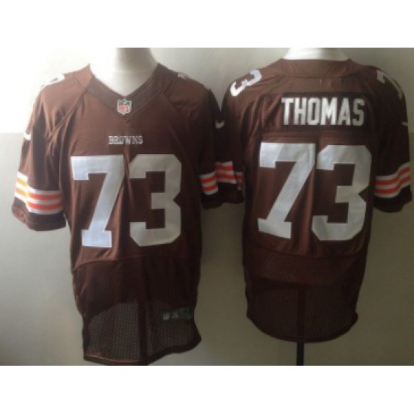 Nike Cleveland Browns #73 Joe Thomas Brown Elite Jersey