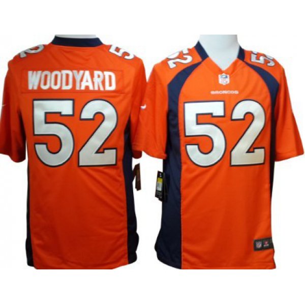 Nike Denver Broncos #52 Wesley Woodyard Orange Game Jersey