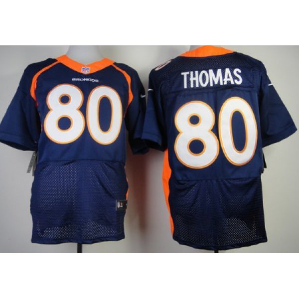 Nike Denver Broncos #80 Julius Thomas 2013 Blue Elite Jersey