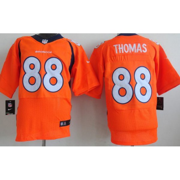 Nike Denver Broncos #88 Demaryius Thomas 2013 Orange Elite Jersey