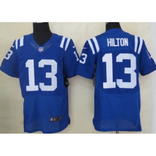 Nike Indianapolis Colts #13 T.Y. Hilton Blue Elite Jersey