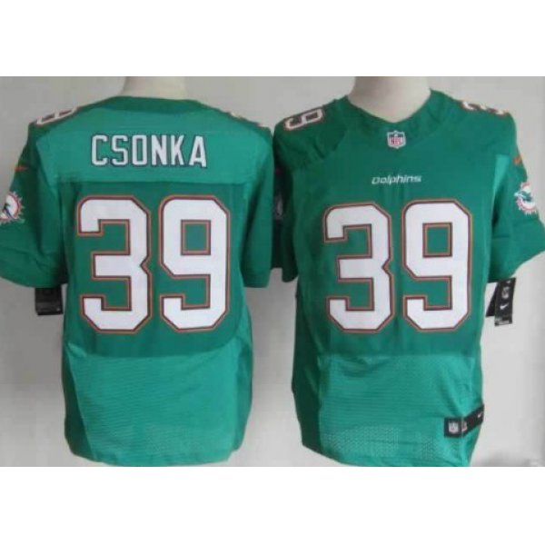 Nike Miami Dolphins #39 Larry Csonka 2013 Green Elite Jersey