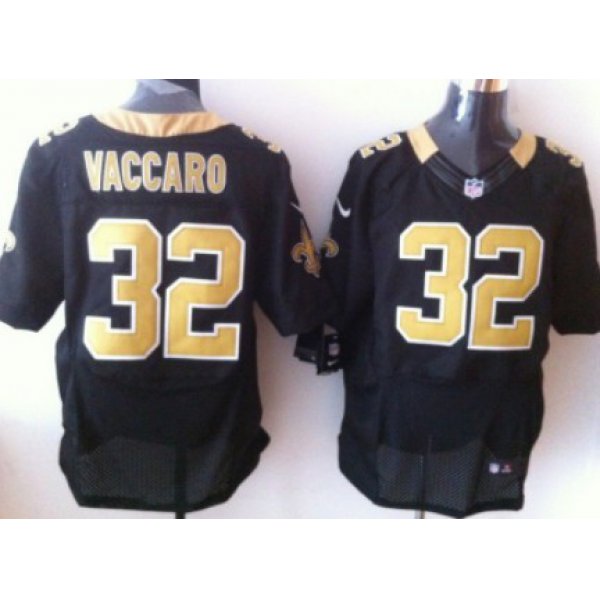 Nike New Orleans Saints #32 Kenny Vaccaro Black Elite Jersey