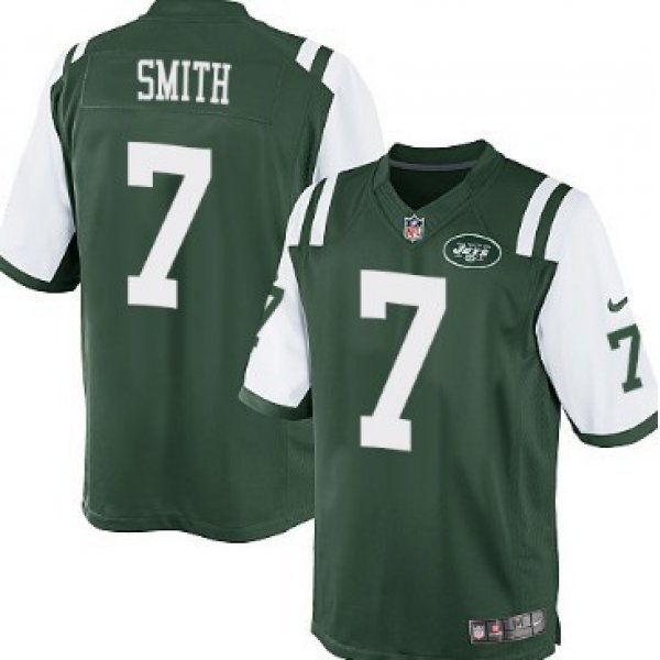 Nike New York Jets #7 Geno Smith Green Limited Jersey