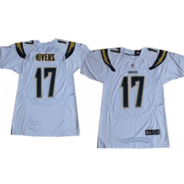 Nike San Diego Chargers #17 Philip Rivers 2013 White Elite Jersey