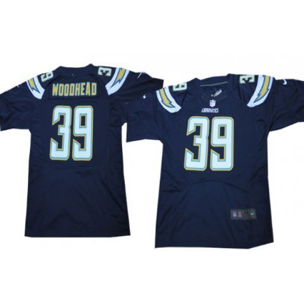 Nike San Diego Chargers #39 Danny Woodhead 2013 Navy Blue Elite Jersey