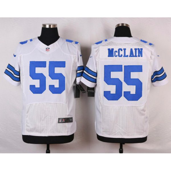 Men's Dallas Cowboys #55 Rolando McClain White Road NFL Nike Elite Jersey