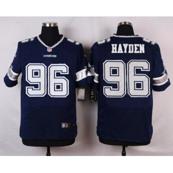 Men's Dallas Cowboys #96 Nick Hayden Navy Blue Team Color NFL Nike Elite Jersey