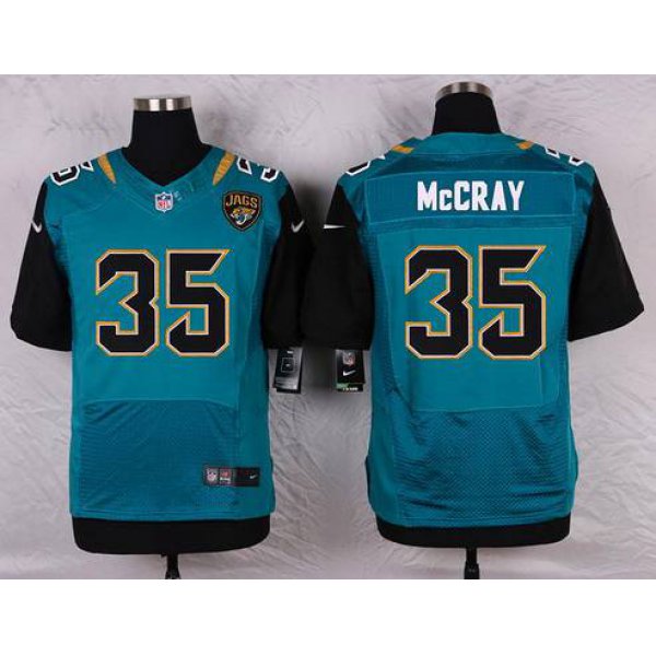 Men's Jacksonville Jaguars #35 Demetrius McCray Teal Green Alternate NFL Nike Elite Jersey