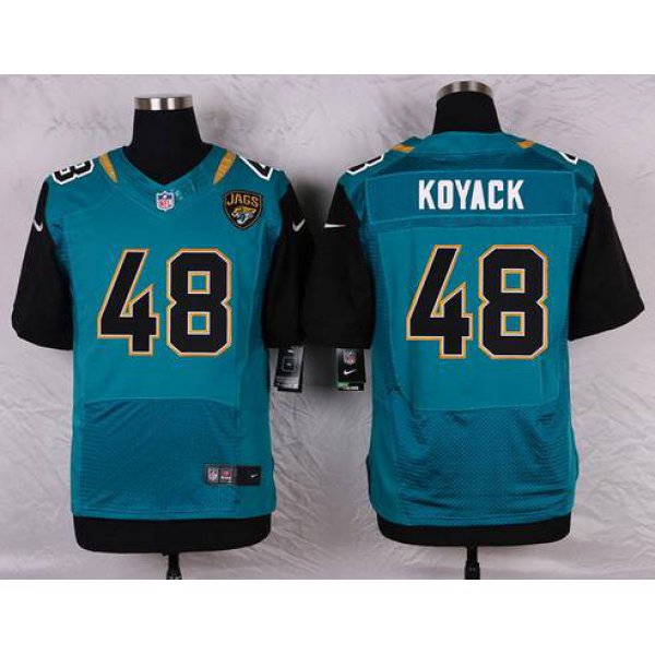 Men's Jacksonville Jaguars #48 Ben Koyack Teal Green Alternate NFL Nike Elite Jersey