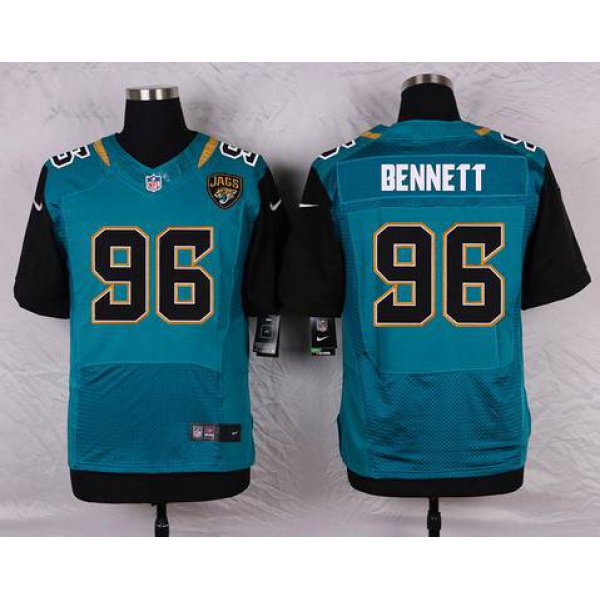 Men's Jacksonville Jaguars #96 Michael Bennett Teal Green Alternate NFL Nike Elite Jersey