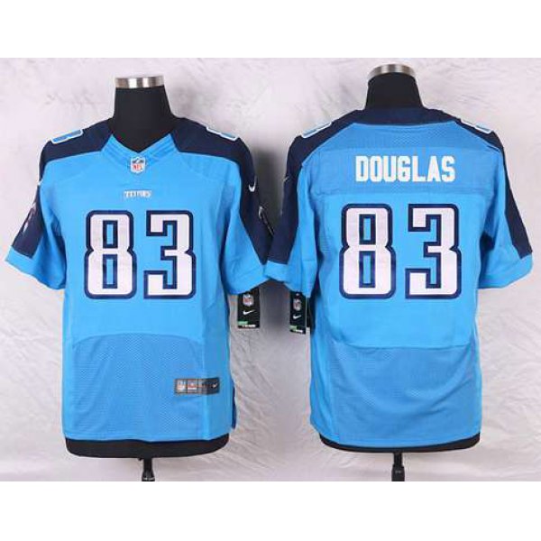 Men's Tennessee Titans #83 Harry Douglas Light Blue Team Color NFL Nike Elite Jersey