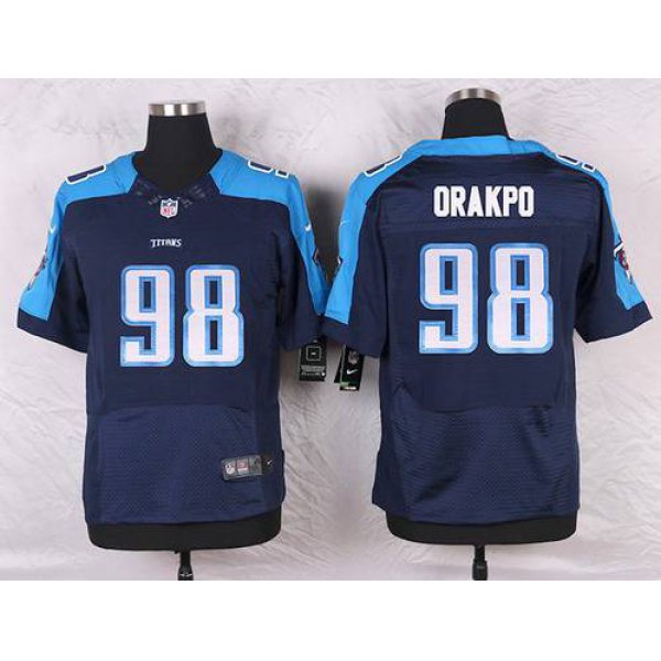 Men's Tennessee Titans #98 Brian Orakpo Navy Blue Alternate NFL Nike Elite Jersey