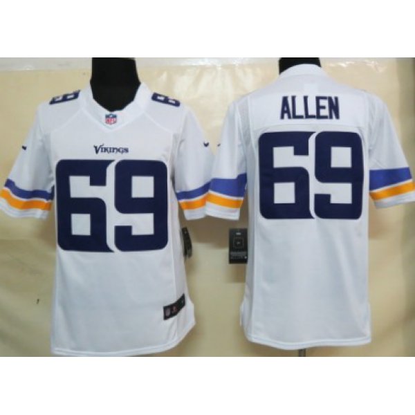 Nike Minnesota Vikings #69 Jared Allen 2013 White Limited Jersey
