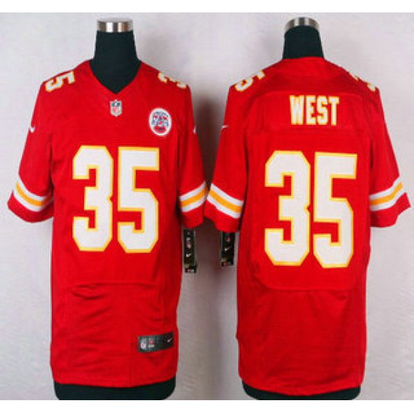 Men's Kansas City Chiefs #35 Charcandrick West Red Team Color NFL Nike Elite Jersey