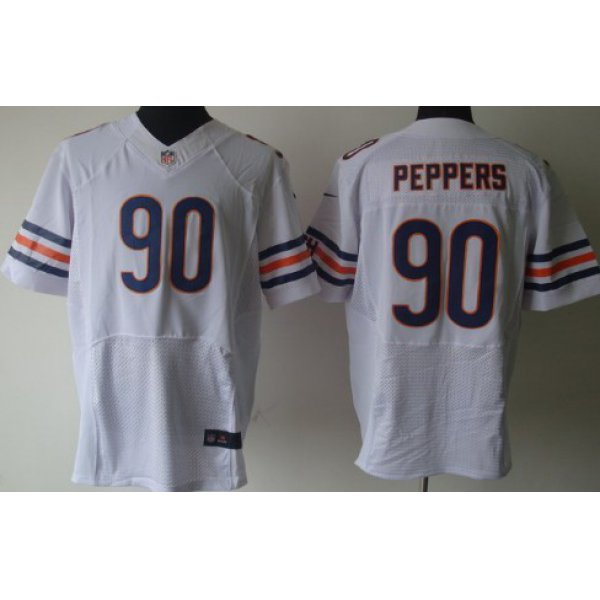 Nike Chicago Bears #90 Julius Peppers White Elite Jersey