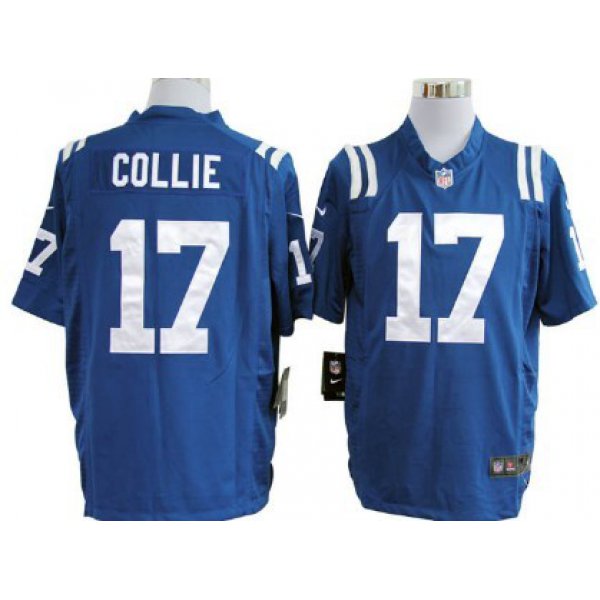 Nike Indianapolis Colts #17 Austin Collie Blue Game Jersey