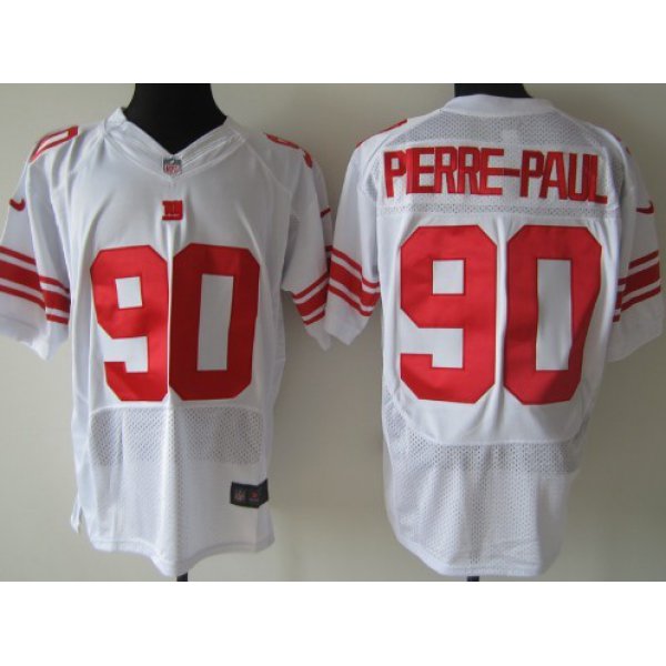 Nike New York Giants #90 Jason Pierre-Paul White Elite Jersey