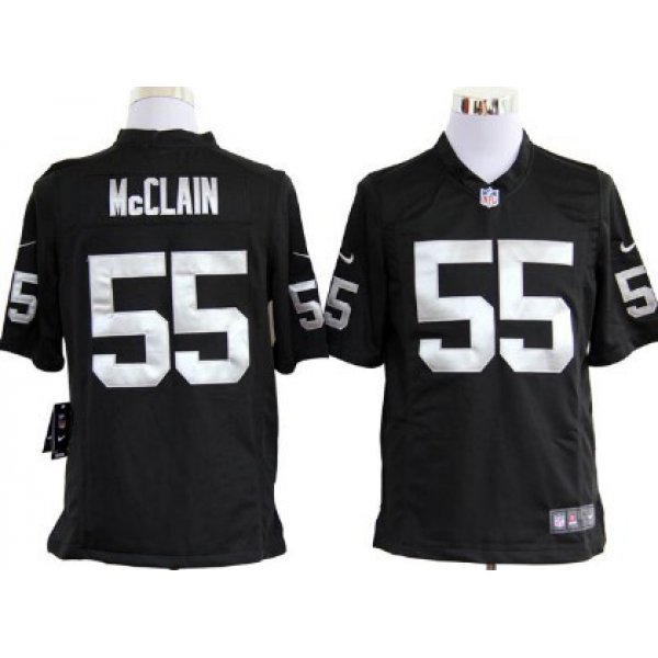 Nike Oakland Raiders #55 Rolando McClain Black Game Jersey