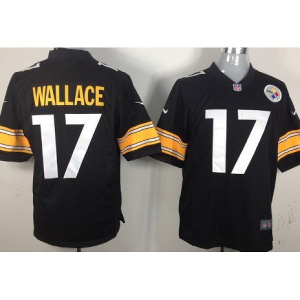 Nike Pittsburgh Steelers #17 Mike Wallace Black Game Jersey