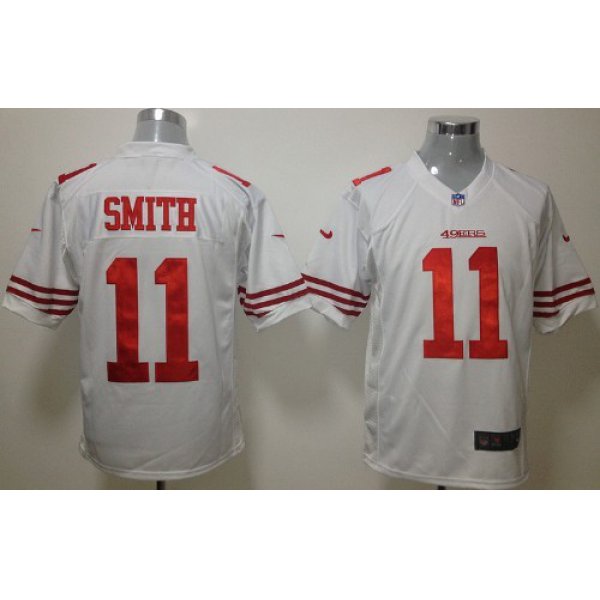 Nike San Francisco 49ers #11 Alex Smith White Game Jersey
