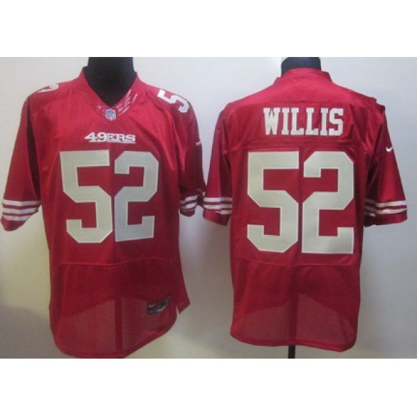 Nike San Francisco 49ers #52 Patrick Willis Red Elite Jersey