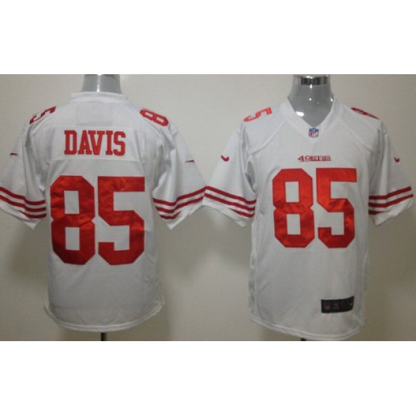 Nike San Francisco 49ers #85 Vernon Davis White Game Jersey