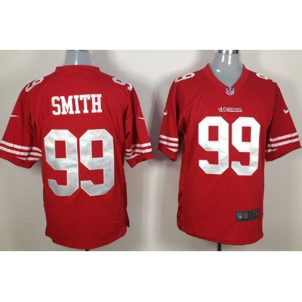 Nike San Francisco 49ers #99 Aldon Smith Red Game Jersey