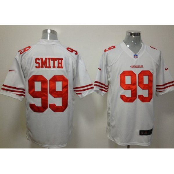Nike San Francisco 49ers #99 Aldon Smith White Game Jersey