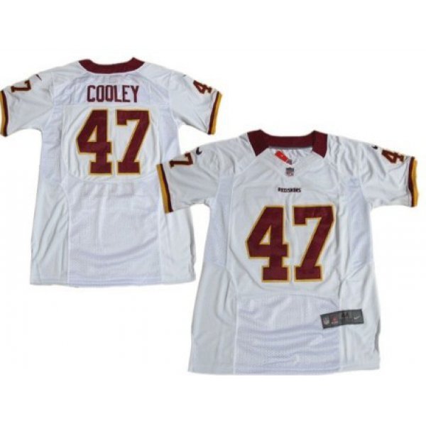 Nike Washington Redskins #47 Chris Cooley White Elite Jersey
