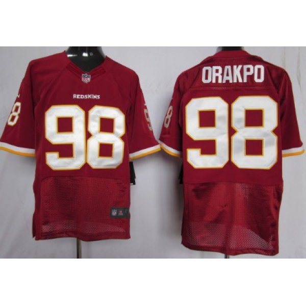 Nike Washington Redskins #98 Brian Orakpo Red Elite Jersey