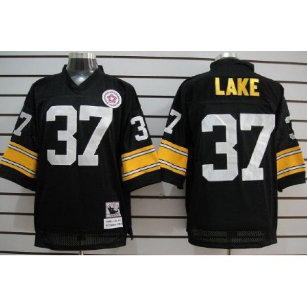 Pittsburgh Steelers #37 Carnell Lake Black Throwback Jersey