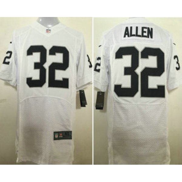 Men's Oakland Raiders #32 Marcus Allen NEW White Stitched NFL Retired Player Nike Elite Jersey