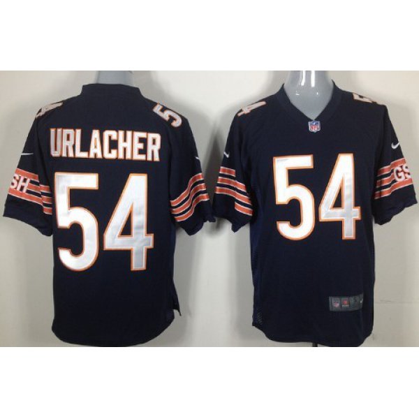 Nike Chicago Bears #54 Brian Urlacher Blue Game Jersey
