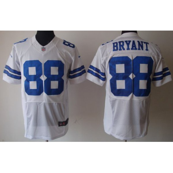 Nike Dallas Cowboys #88 Dez Bryant White Elite Jersey