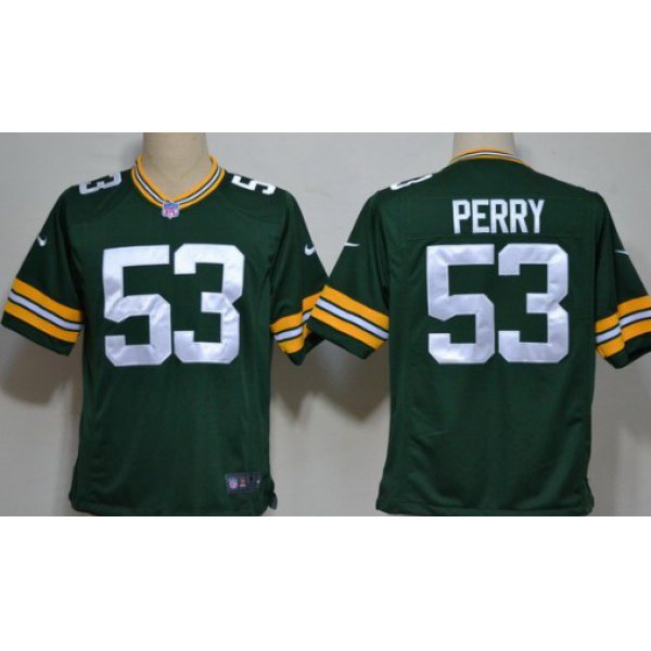 Nike Green Bay Packers #53 Nick Perry Green Game Jersey