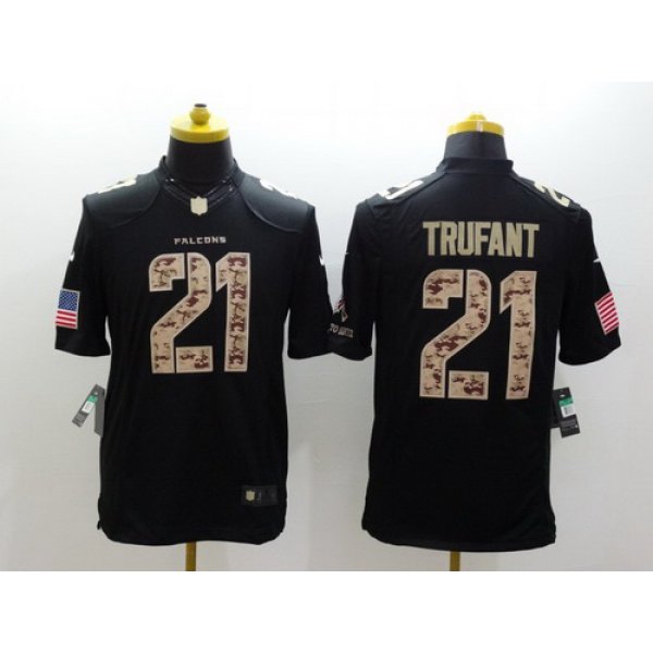 Nike Atlanta Falcons #21 Desmond Trufant Salute to Service Black Limited Jersey