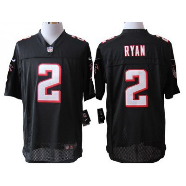 Nike Atlanta Falcons #2 Matt Ryan Black Limited Jersey