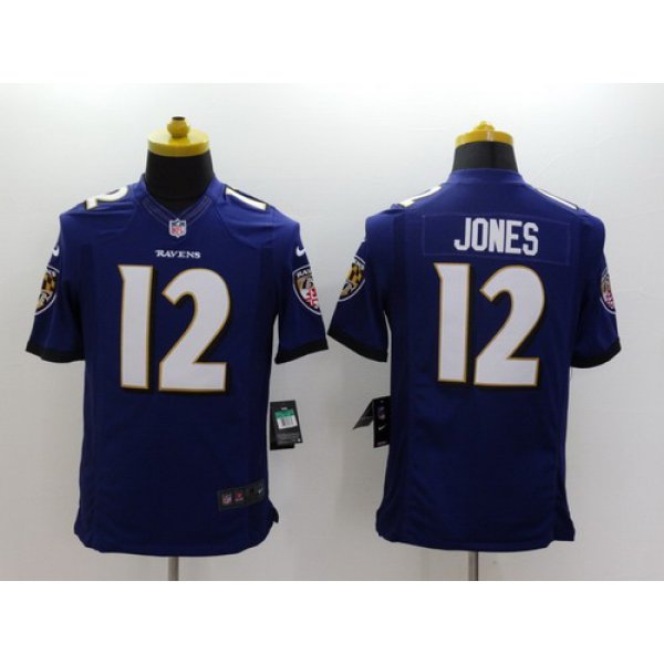 Nike Baltimore Ravens #12 Jacoby Jones 2013 Purple Limited Jersey