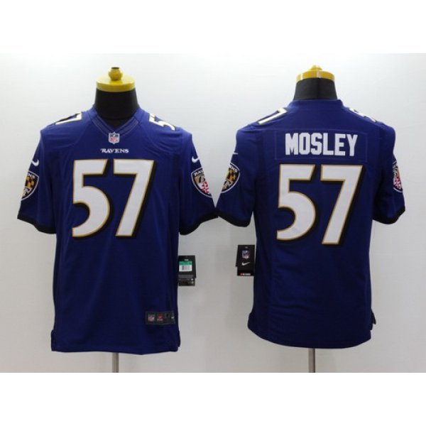 Nike Baltimore Ravens #57 C.J. Mosley 2013 Purple Limited Jersey