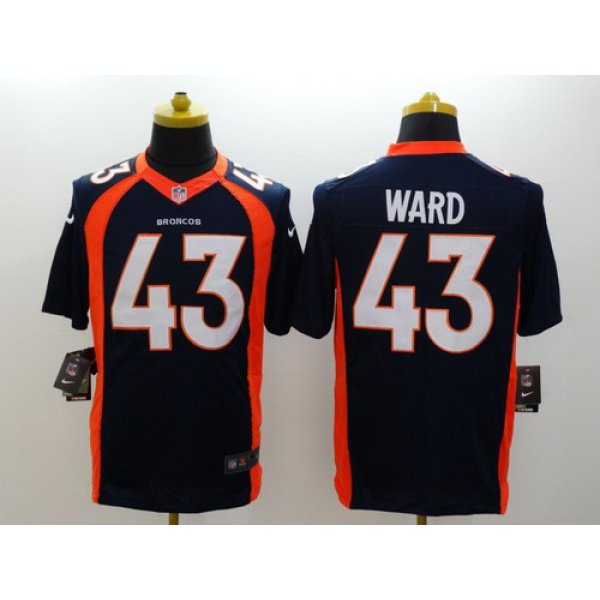 Nike Denver Broncos #43 T.J. Ward 2013 Blue Limited Jersey