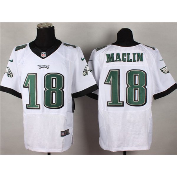 Nike Philadelphia Eagles #18 Jeremy Maclin 2014 White Elite Jersey