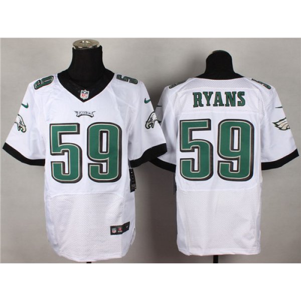 Nike Philadelphia Eagles #59 DeMeco Ryans 2014 White Elite Jersey