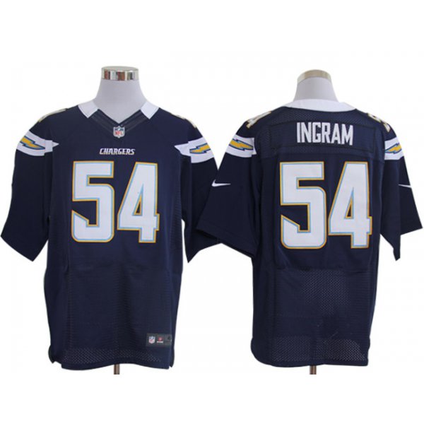 Size 60 4XL-Melvin Ingram San Diego Chargers #54 Dark Blue Stitched Nike Elite NFL Jerseys