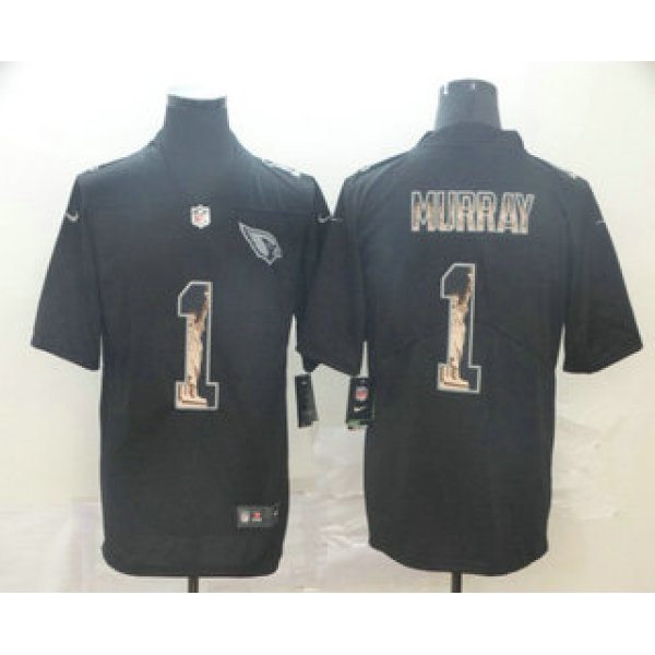 Men's Arizona Cardinals #1 Kyler Murray Black Statue Of Liberty Stitched NFL Nike Limited Jersey