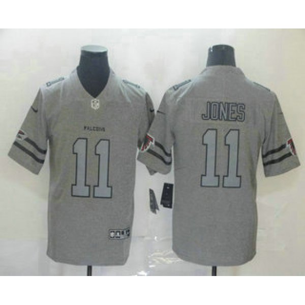 Men's Atlanta Falcons #11 Julio Jones 2019 Gray Gridiron Vapor Untouchable Stitched NFL Nike Limited Jersey