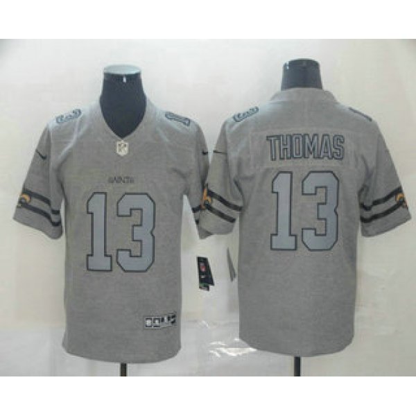 Men's New Orleans Saints #13 Michael Thomas 2019 Gray Gridiron Vapor Untouchable Stitched NFL Nike Limited Jersey